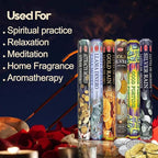 HEM Assorted Incense Sticks – Attracts Money, Call Money, Gold Rain, Gold Silver, Good Fortune & Silver Rain – Pack of 6 – Premium Aromatherapy for Prosperity, Meditation & Home Fragrance.