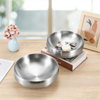 Key Bowl for Entryway Table 8.3" Modern Decorative Bowl Catchall Bowl for Candy Fruit Serving Bowls for Kitchen Counter, Coffee Table,Silver