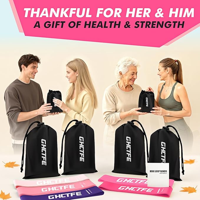 20PCS Resistance Bands Bulk Set for Trainers, Small Groups & Fitness Classes, Mini Bands for Glutes, Legs, and Core Workouts, Loop Exercise Bands with Storage Bag, Gift for Workout Buddies
