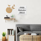 Inspirational Office Wall Decor, Motivational Plaques with Positive Sayings Canvas Painting Wall Art for Home Office Bathroom Decoration, Ability Sign Framed Posters Art Work Gift, 8 x 8 Inches