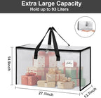 Moving Bags Heavy Duty – Clean Packing Solution, Large Storage Totes with Zippers and Handles for Moving and Organizing