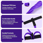 Pedal Resistance Band with Handle, 6 Tube Multifunction Foot Pedal Resistance Band, Arm & Waist Training Tummy Trimmer Ab Workout Equipment for Home Gym Men Women