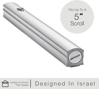 A&S Mezuzot Alumium Mezuzah Case in Silver Shin Design Weatherproof Door Mezuza Judaica Art for Home Blessing (Silver, 6 Inches)