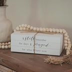 Decorative Books for Home Decor, Wooden Faux Book for Decoration, Farmhouse Stacked Display Books (I still remember the days)