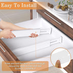 Bamboo Drawer Dividers,17-22" Adjustable Kitchen Drawer Organizer for Clothes,6 Pack Expandable Drawer Organization Separators for Bedroom,Bathroom,Dresser and Office,White