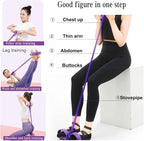 Foot Pedal Puller, Fitness Resistance Band,Multifunction Foot Pull Rope for Full Body Stretching, Numbered Resistance Band, Multifunction Elastic Yoga Stretch Rope, Fashion Puller Exercise