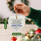 in Case Nobody Told You Today: You are Amazing, Important & Make a Difference - Affirmations Sign | Office Gift, Appreciation Gifts, Thank You Gifts, Going Away, Retirement Gift | Christmas Ornament