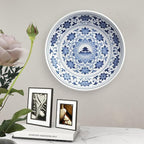 Chinese Style Blue And White Pattern-Q9 Bone China Decorative Plate, 8inch Wall Art Home Decor