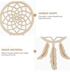 ARTIBETTER Mini Dream Catcher 20pcs Set, DIY Home Decoration Pendant Wooden Accessories Timber Wall Ornaments Dream Catcher (Beige, Third Pattern)