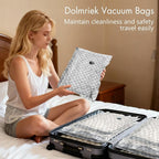 Travel Vacuum Storage Bags with USB Electric Pump, 18 Pack Compression Seal Bags for Luggage and Suitcase, Space Saver for Clothes and Clothing
