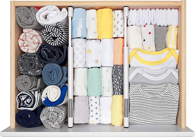 OXO Tot Expandable Drawer Dividers, 4-Pack Drawer Organizers