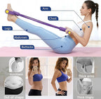 Pedal Resistance Bands with Handles for Women, 6-Tube Durable Pedal Exerciser for Home & Office Workout, Natural Rubber Resistance Band for Full Body Toning, Training Abdomen, Waist, Arms & Legs