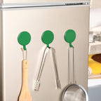 Jetec 6 Pcs Magnet Hooks Magnetic Wreath Hanger Wreath Holder for Fridge Refrigerator Metal Door Glass Door Surfaces Keys Kitchen Home Christmas Party Hanging Supplies Decoration(Green,2.7 Inch)