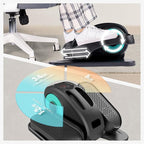 Under Desk Elliptical Machine, Portable Elliptical Ellipse Leg Exerciser for Seniors Quiet Electric Foot Pedal Exerciser for Home with Remote Control