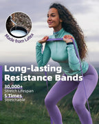 Resistance Bands Set - Pull Up Bands for Men Women, Exercise Bands Resistance with Door Anchor, Training Poster & Pouch for Body Stretching, Pull Up Assist