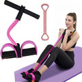 Resistance Bands for Exercise,6-Tube Elastic Yoga Pedal Puller Resistance Band, Natural Latex Tension Rope Fitness Equipment, for Abdomen/Waist/Arm/Leg Stretching Slimming Training
