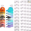 Hat Organizer for Baseball Caps 4Pack, Hat Rack for Wall with Strong Adhesive Hold up to 40 Hats, Hat Hanger Holder Display for Door Closet, Cap Organizer Storage Multilayer Two Mounting Option(White)