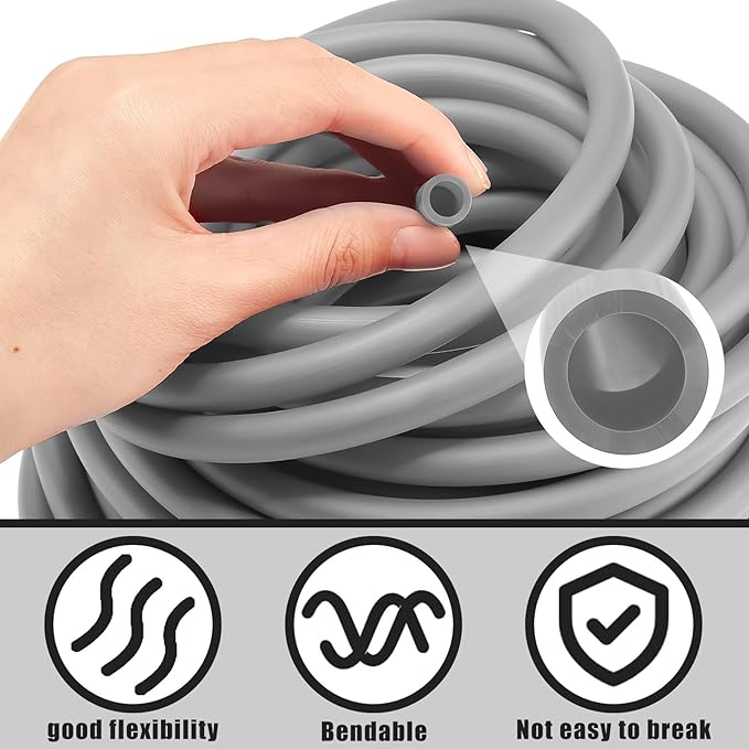 1 Roll Resistance Tubes Exercise Tubing 50ft Exercise Bands Tubing for Therapy, Lower Pilates, Home Workouts, Rehab Core