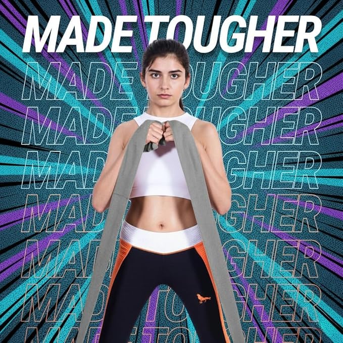 76 Inches Long Heavy Fabric Resistance Bands for Women and Men - Non-Slip, Durable Exercise Bands for Stretching, Yoga, Home Fitness