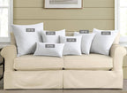 puredown® Feathers Throw Pillow Inserts Set of 2 for Couch, Recliner, Bed Decor, Square, 16 x 16 inch
