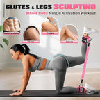 Ankle Resistance Bands with Cuffs, Leg and Glutes Workout Equipment, Resistance Bands with Ankle Straps for Cable Machine Kickbacks, Booty Workouts, Lower Body Exercises - Home Gym Exercise Equipment