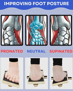Ankle Strengthener, Single Leg Balance Board for Ankle Rehab, Foot Trainer for Mobility, Foot Stretcher for Sprained Ankle, Balancing Wobble Board, Posture Board, Arch Trainer with Brace