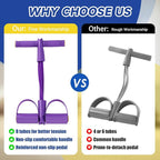 Pedal Resistance Bands with Handle, 8 tube/10 Tube Stretch Bands, Fitness Shaping Yoga Exercise Equipment, Natural Rubber Tension Rope, for Abdominal, Leg, Arm and Back Slimming Training