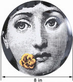 Decorative Plates Handmade Ceramic Ornament for Home&Office Wall Decors (with Hanger) (F4)