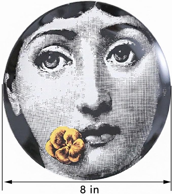 Decorative Plates Handmade Ceramic Ornament for Home&Office Wall Decors (with Hanger) (F4)