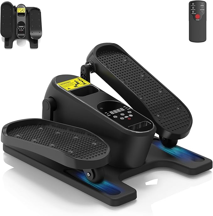 HOTWAVE Under Desk Elliptical Exercise Machine, Ellipse Leg Exerciser Electric as Seen on TV While Sitting for Seniors with Remote Control & 12-Speeds, Seated Foot Pedal Exercise Training Equipment