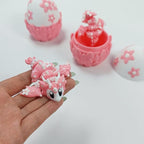 Enchanted 3D Egg with Miniature Inside - Handcrafted Printed Collectible | Fantasy Decor & Gift (Cherry Blossom Dragon & Egg (Box))