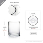 WGV Cylinder Vase Bulk, Diameter 5", Height 6", Clear Glass Floral Planter Container, Floating Candle Holder for Wedding Party Event Home Office Decor, 6 Pieces