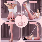 6-Tube Pedal Puller Resistance Rope,Foot Pedal Resistance Band,Yoga Elastic Exercise Bands, for Women Jump Fitness, Abdomen/Arm Weight/Waist/Leg Stretching Slimming Training