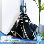 Black Scarf Clip Hangers for Retail, Economic Plastic Fine Garment Pinch Hooks, 100 Pack