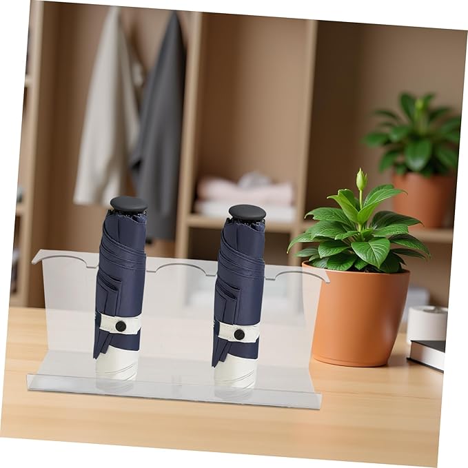 Gadpiparty Acrylic Umbrella Stand Rack with Multi-slot Design for Commercial Environments and Retail Counters, Easy Handling and Professional Product Showcase Organizer, Modern Display Holder