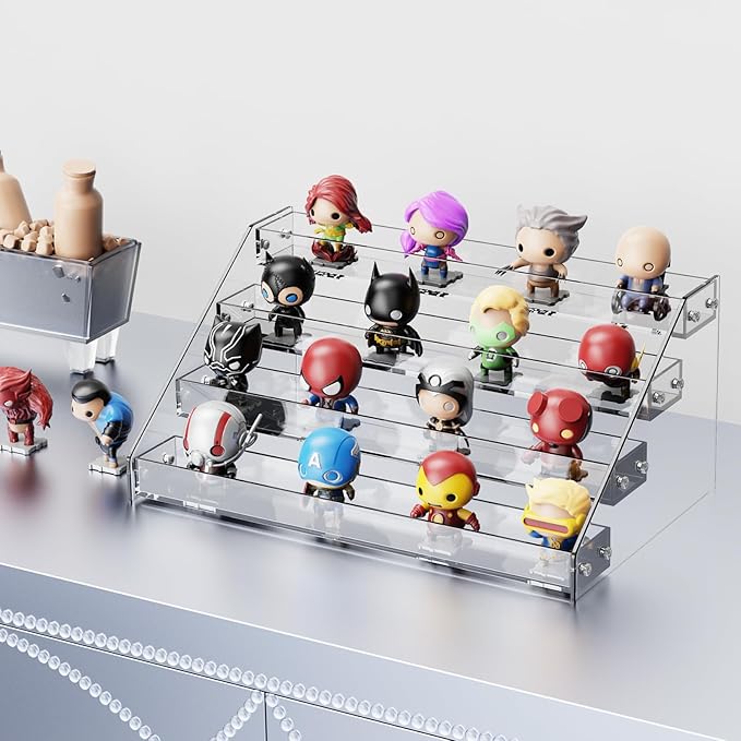 Acrylic Display Shelf,Risers Display Stands,Perfume Organizer,Cupcake Stand,Tiered Display Stand,Sticker Display,Card Stands For Display,Card Display Stand,Figure Display，Spice Rack(6 Tier)