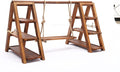 3 Tier Wooden Cupcake Stand, Tiered Serving Tray Dessert Table Display Set, Rustic Foldable Display Stand for Cupcake, Snack, Fruit, Bread, Ideal for Party, Wedding, Birthday, Home Decor (Wooden)