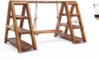 3 Tier Wooden Cupcake Stand, Tiered Serving Tray Dessert Table Display Set, Rustic Foldable Display Stand for Cupcake, Snack, Fruit, Bread, Ideal for Party, Wedding, Birthday, Home Decor (Wooden)