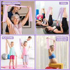 Resistance Bands for Working Out, Exercise Bands, Resistance Band for Physical Therapy, Stretch Bands for Pilates, Rehab, Stretch, Strength Training and Yoga Starter Set