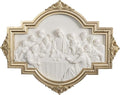 ShineOnAngel The Last Supper Wall Sculpture Gold Framed Relief Wall Art Leonardo da Vinci Last Supper Wall Decor for Dining Room 12.5 Inch Modern Home Decor