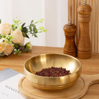 Key Bowl for Entryway Table, Decorative Bowls and Key Dish Holder, Fruit Bowls for Kitchen Counter Table, 8.26" Gold