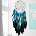 Blue Dream Catchers Glow in The Dark Turquoise Gem Dreamcatcher for Boys Girls Kids Bedroom Handmade Decor Wall Hanging