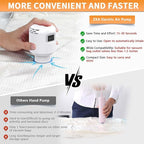 Electric Pump for Vacuum Storage Bags, 55W 5000PA Portable Travel Vacuum Pump for Various Vacuum Seal Bags, Space Saver Vacuum Storage Bag Pump for Compression Clothing, Blanket, Luggage, White