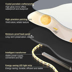 LED Light Art Wall Decor, Decor Wall Sculptures Art 3D for Home, Arts Decorations Walls Sculpture with Light, Plug-in Power Supply, Gold E, 23x53IN