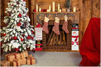 Christmas Wooden Vertical Hanging Wall Signs 2-pack Snowman Christmas Front Door/Wall Decor Santa Farmhouse Sign 23.5 x 7 x 3.5 Christmas Hanging Decoration