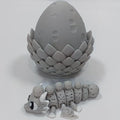 Enchanted 3D Egg with Miniature Inside - Handcrafted Printed Collectible | Fantasy Decor & Gift (Moon Dragon & Egg (Box))