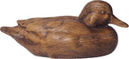 Hymmah Wooden Texture Duck Home Decor Statue Rustic Home Decorations for Living Room, Boho Sculpture Resin Animal Collectible Figurines for Indoor Decor