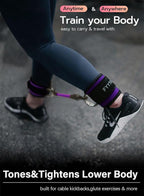 Ankle Resistance Bands with Cuffs, Women Workout for Home Gym, Glutes Exercise at Home, Ankle Strap for Cable Machines Women, Shaping The Perfect Butt.