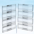 8 Pack Adjustable Drawer Dividers for Clothes,6" High Expandable From 12-20" Clear Drawer Organizers, PC Plastic Separators for Dresser/Bedroom/Bathroom/Kitchen/Office Storage
