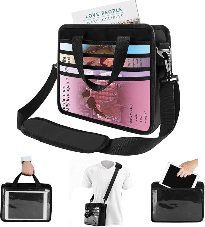 JW Magazine and Tract Holder – JW Field Service Supplies,Jehovah Witness Ministry Supplies,Jworg Accessories Best Life Ever Gifts,Ministry Organizer for Pioneers Bag Convention